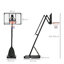 Freeport Park Giglio Adjustable Height 107cm W Steel Portable Full-Size Basketball Hoop