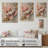 White And Pink Marble Peonies Elegance II - Peonies Wood Wall Decor - On Natural Pine Wood-568553132