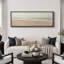 «Coastal Beach Serene Shoreline Abstract Beach», reproduction sur toile encadrée-98042525-111375993