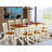 9 Piece Kitchen Table & Chairs Set Includes a Rectangle Dining Room Table with Butterfly Leaf and 8 Dining Chairs, Buttermilk & Cherry-237126937
