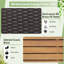 Banc de rangement en osier 45 gallons Gymax