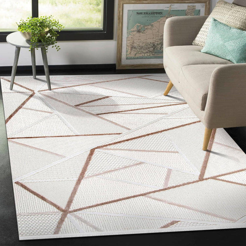 Stylish Area Rugs Soft Entryway Rug Pad Bedroom Rugs Non Slip Floor Mat Indoor Hallway Carpet BY005, Rectangle 120 x 180 cm