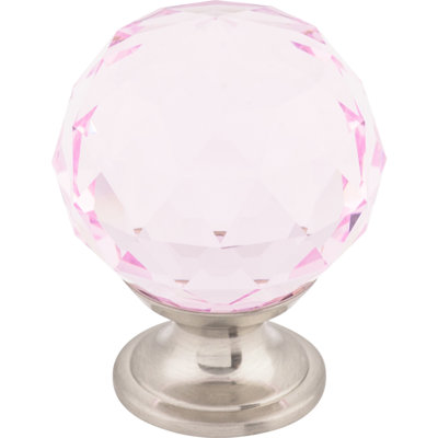Clear Crystal 1 3/8" Diameter Round Knob