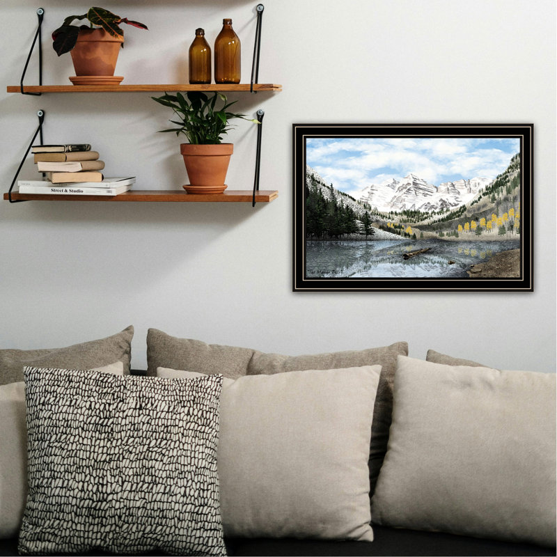 Home Wall Decor - Maroon Bells Inspired, Wood & Paper, Fade-, Decoration Elevate Your With Art, Made