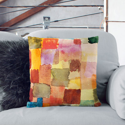 Squares Geometric Scatter Cushion