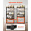 Tablettes de rangement à 5 niveaux P 16 po x l 32 po x H 62,8 po