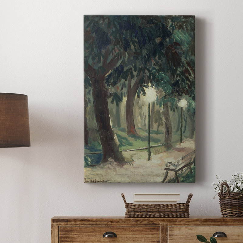 Paysage rétro CXLVII - galerie Cavas, H 18 po x l 12 po