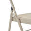Élégantes chaises pliantes en acier pour convention et exposition, kaki clair-1135202519
