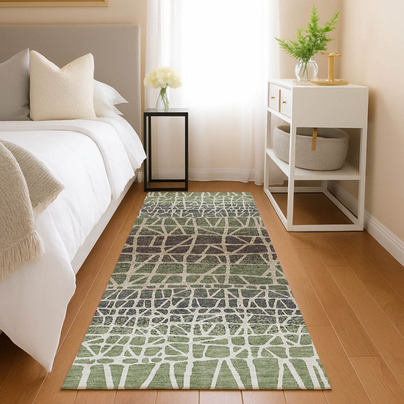 Machine Washable Indoor/Outdoor Chantille ACN2404 Geometric Rug, Runner 2'3" x 7'6"