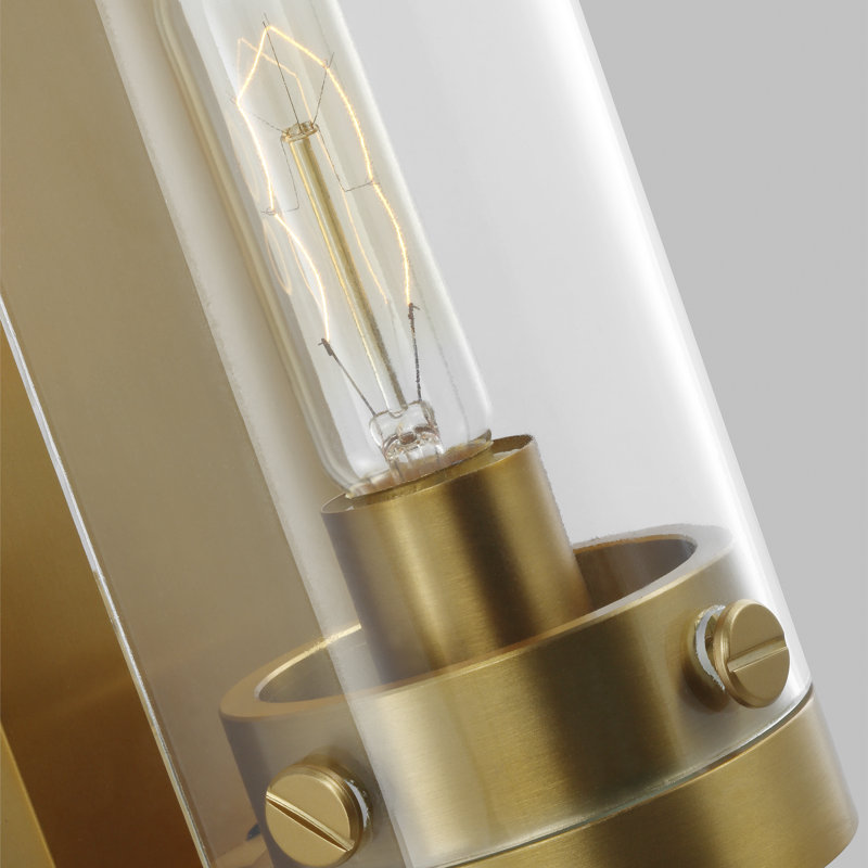 Garrett 2 - Light Dimmable Flush Mount by Chapman & Myers, Burnished Brass