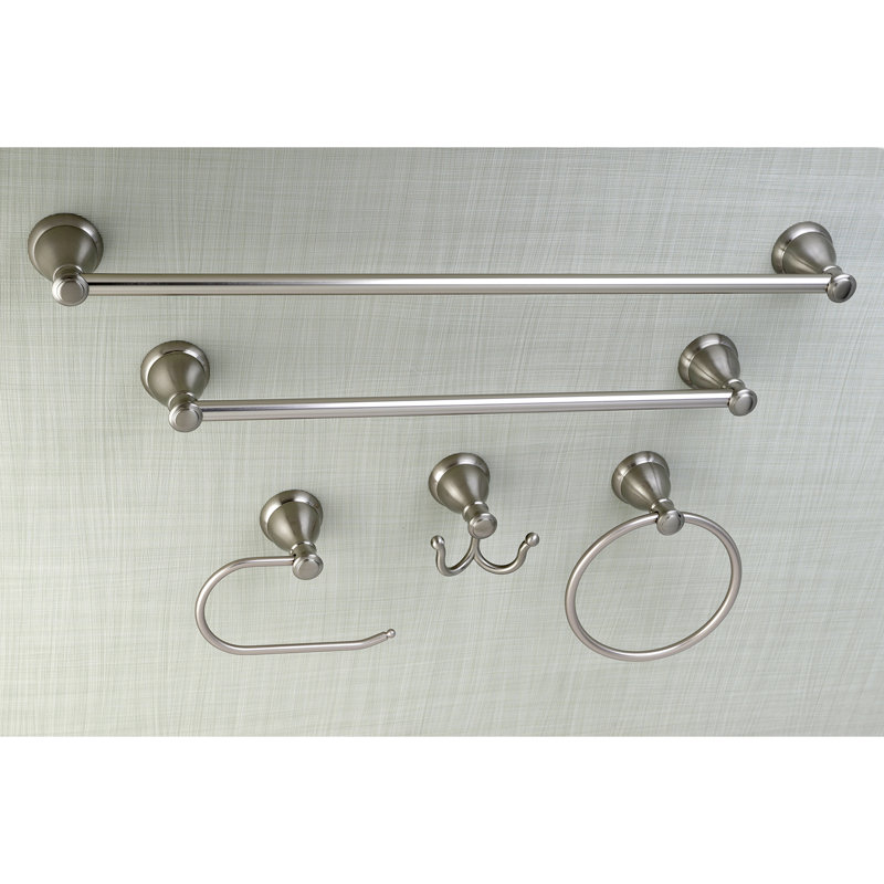 Kingston Brass Mesa Verde 5-Piece Bathroom Hardware Set, Brushed Nickel
