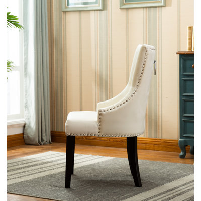 Chaise d'appoint capitonnée large Zaniyah 58,42 cm