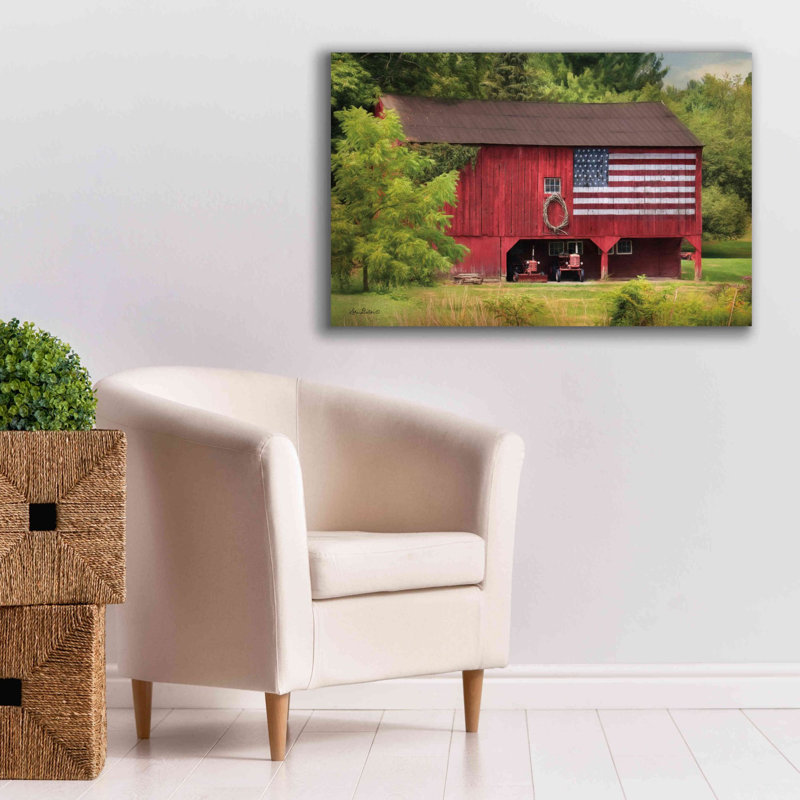 «Patriotic Farmer» par Lori Deiter, art mural sur toile, null