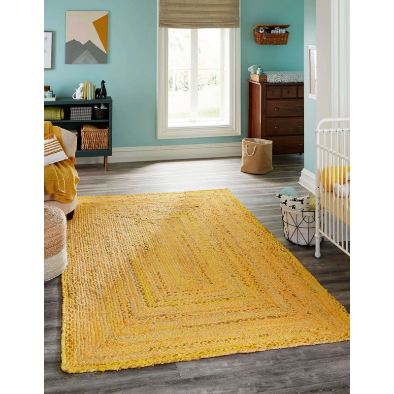 Branton Cotton Southwestern Indoor Rug, Rectangle 6' x 9'