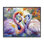 Flamant rose, paire d'amour encadrée, design par Shelly Craig
