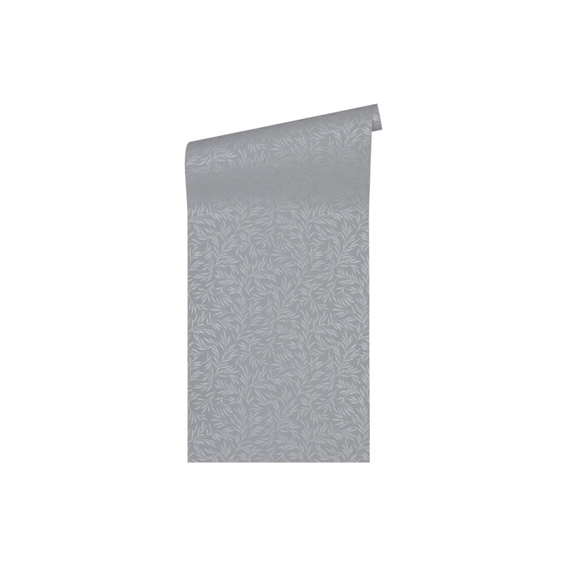 Bustos 10.05m x 53cm Matte Wallpaper Roll, Grey