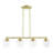 Dhaniyal 4 - Light Steel Dimmable Kitchen Island Square / Rectangle Chandelier-680799622