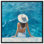 Art moderne de plage sur toile au bord de la piscine par Art Remedy