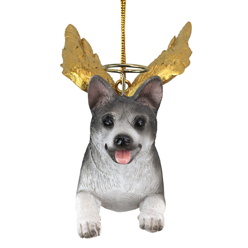 Siberian Husky Dog Angel Holiday Ornament