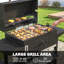 Outsunny 137.5cm W Charcoal Grill
