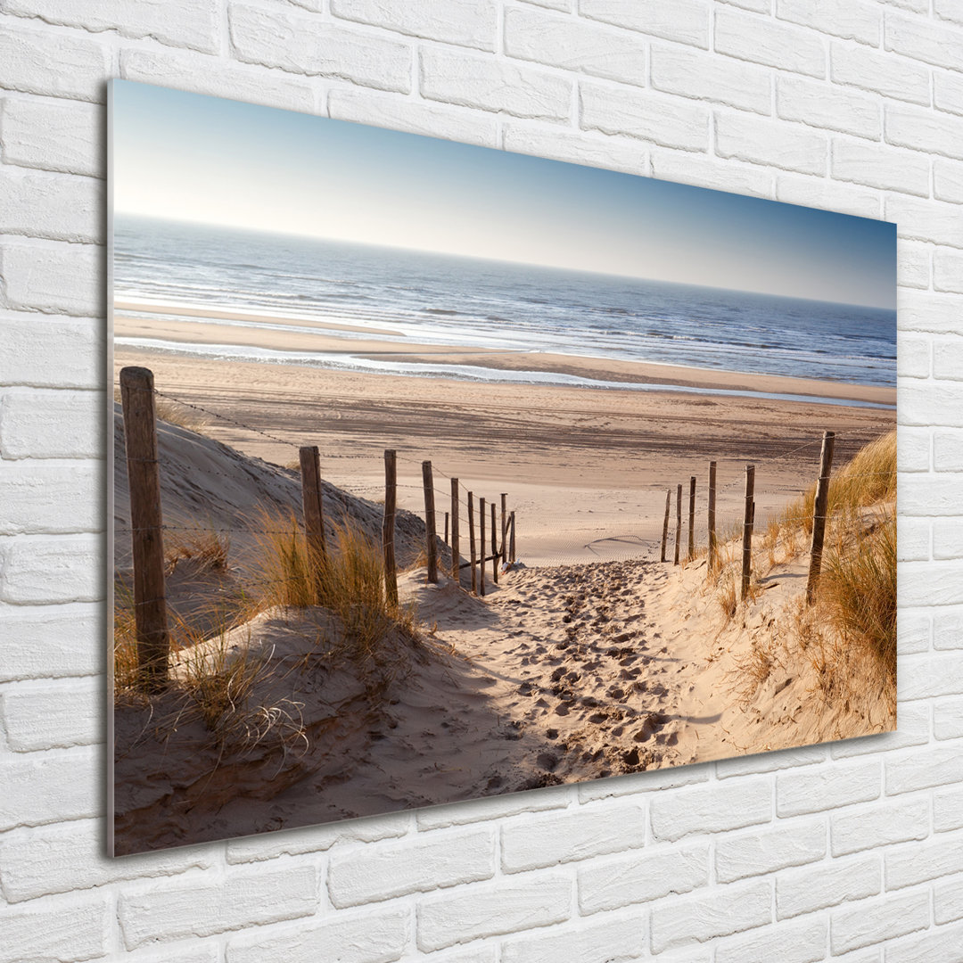 Coastal Dunes - No Frame Print on Glass