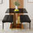 Dining Table Set, Modern Rectangular Dining Table With 2 Benches
