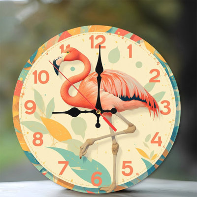 Horloge murale Flamingo