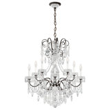New Orleans 10 Light 28in x 31in Chandelier in Heirloom Gold with Clear Radiance Crystals
