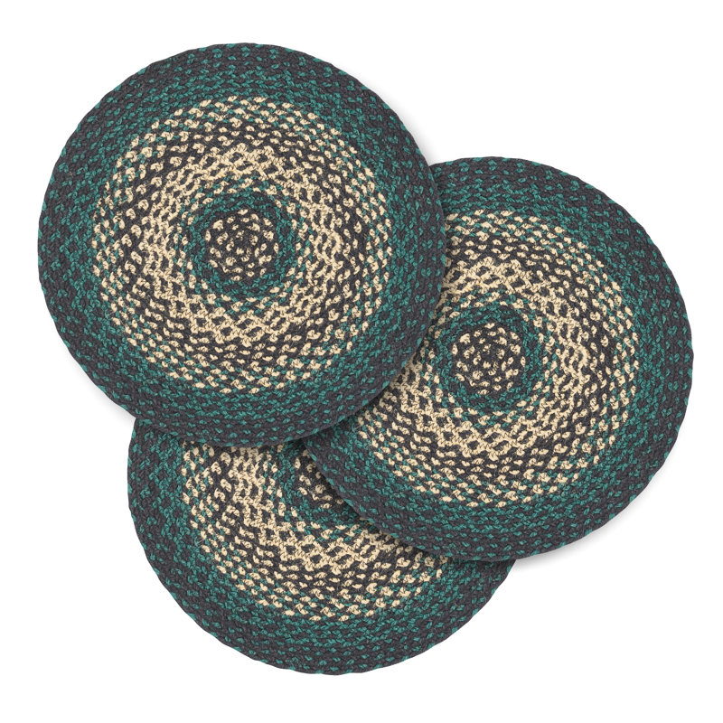Dessous-plats en jute Pine Grove, lot de 3, 15 pouces
