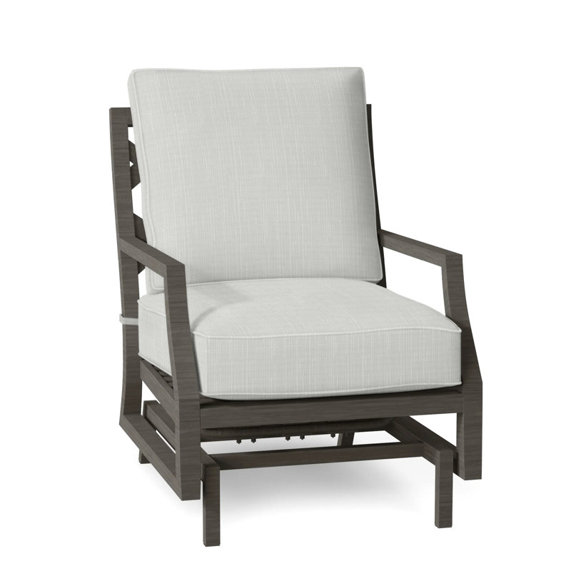 Lattice Arm Chair with Cushions, Linen Dove, Welt
