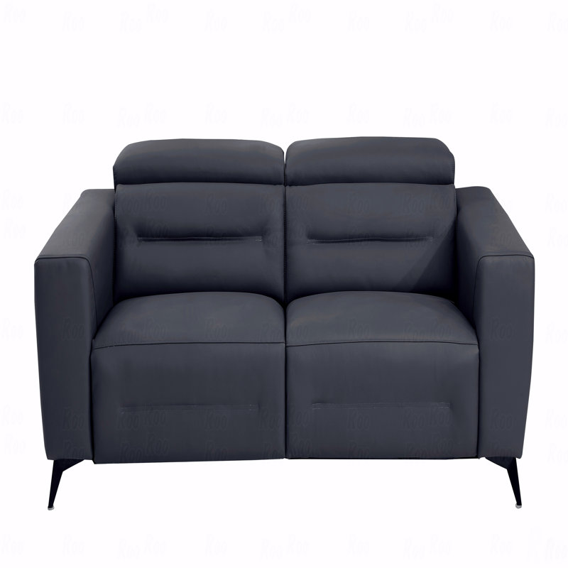 Global United Top Grain Italian Leather Sofa With Power With Recliner Function