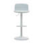 Ensemble de 2 tabourets de bar modernes en cuir de polyuréthane, à hauteur de comptoir, pivotants et réglables, sans accoudoirs, blanc | Idée de cadeau-1309607979