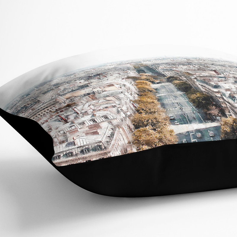 Square Cushion, 40cm H x 40cm W x 15cm D, Black