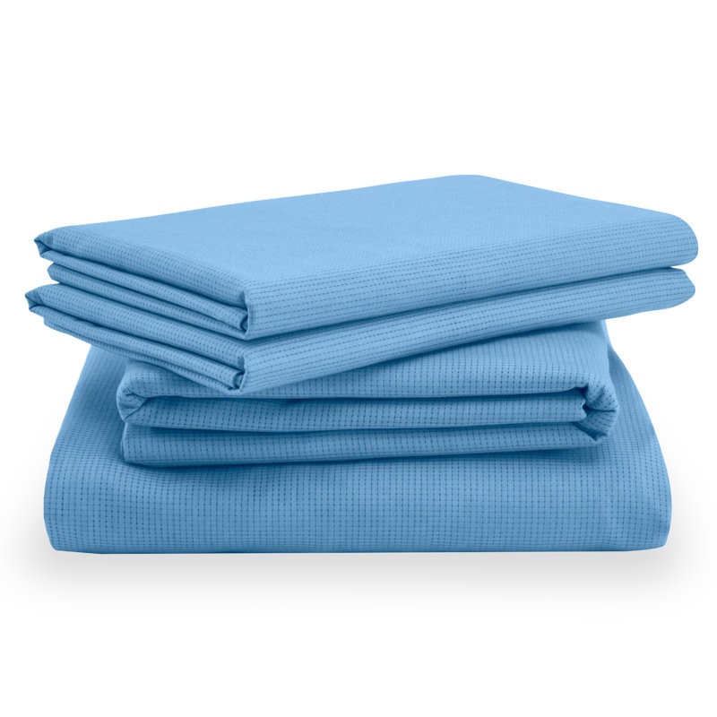 Tempur-ProAir Sheet Set, Blue Azure, Full/Double Sheet Set /1 Fitted Sheet/2 Pillowcase