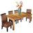 Teak Solid Wood Dining Table-19183331