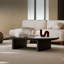 Table basse ovale de salon