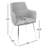 Celaya 19.5'' H Faux Leather Upholstered Metal Arm Chair-409362102-520422864