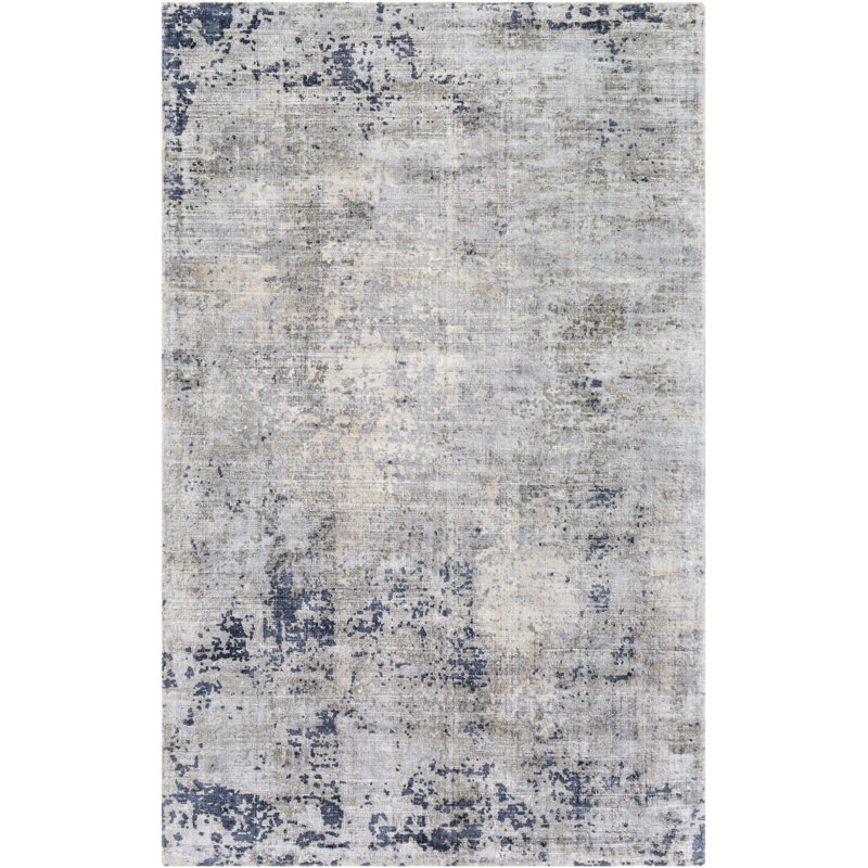 Viscose Abstract Indoor Rug, Rectangle 2' x 3'