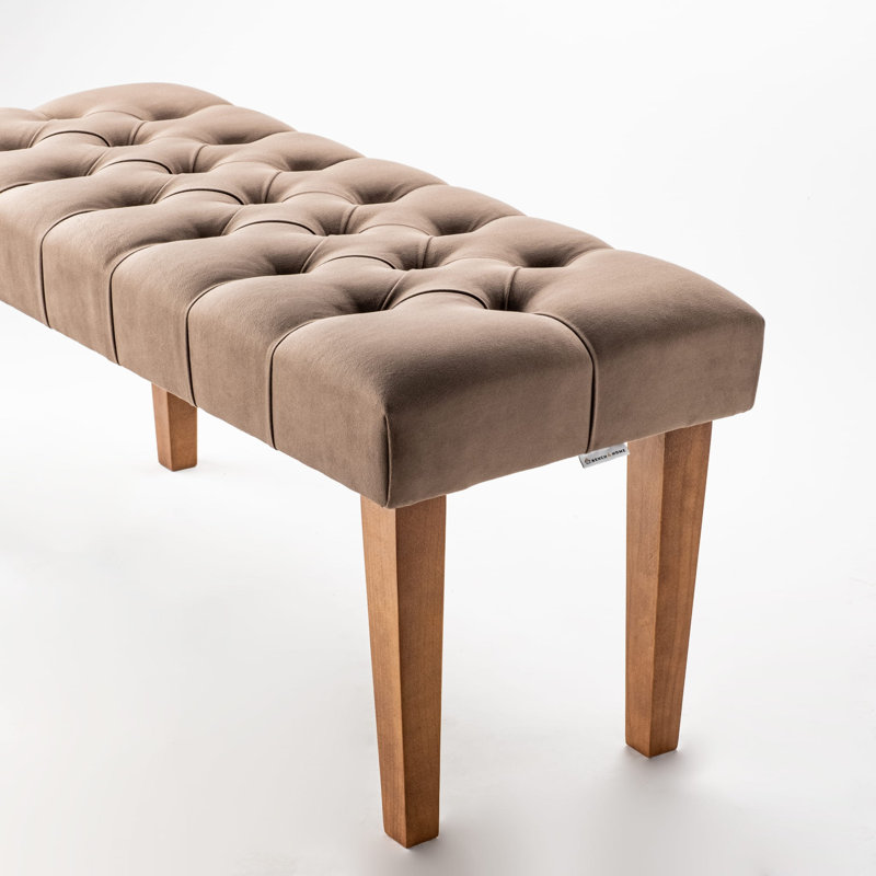 Upholstered Bench, 40cm H x 45 cm W x 40cm D