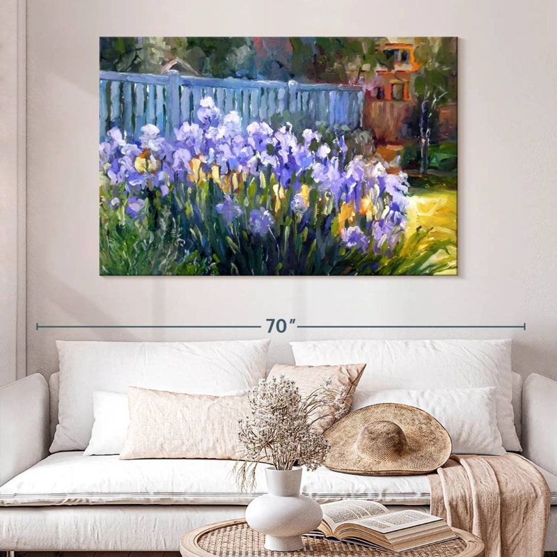 Harnek Iris Flowers, 34" H x 51" W
