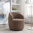 Swivel Accent Armchair Barrel Chair With Powder Coating Metal Ring-1135975755