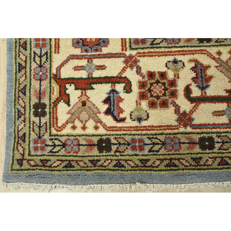Tapis bleu unique de 9 pi 11 po x 14 pi 1 po
