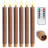 Fluted Ribbed Grooved LED Flameless Taper Candles, Remote, On/Off Button, Battery Operated, 6 Pack-294956531