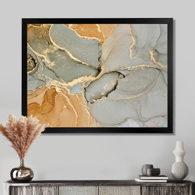 " Brown Luxury Abstract Fluid IV "