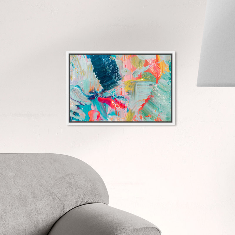«Abstract That Love Feeling», impression sur toile, H 10 po x l 15 po, Toile encadrée, White