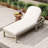 Premium Acacia Wood Patio Outdoor Recliner Chaise Lounge With  5-Position Adjustable Arched Backrest For Poolside, Backyard, Deck & Lawn-772431432