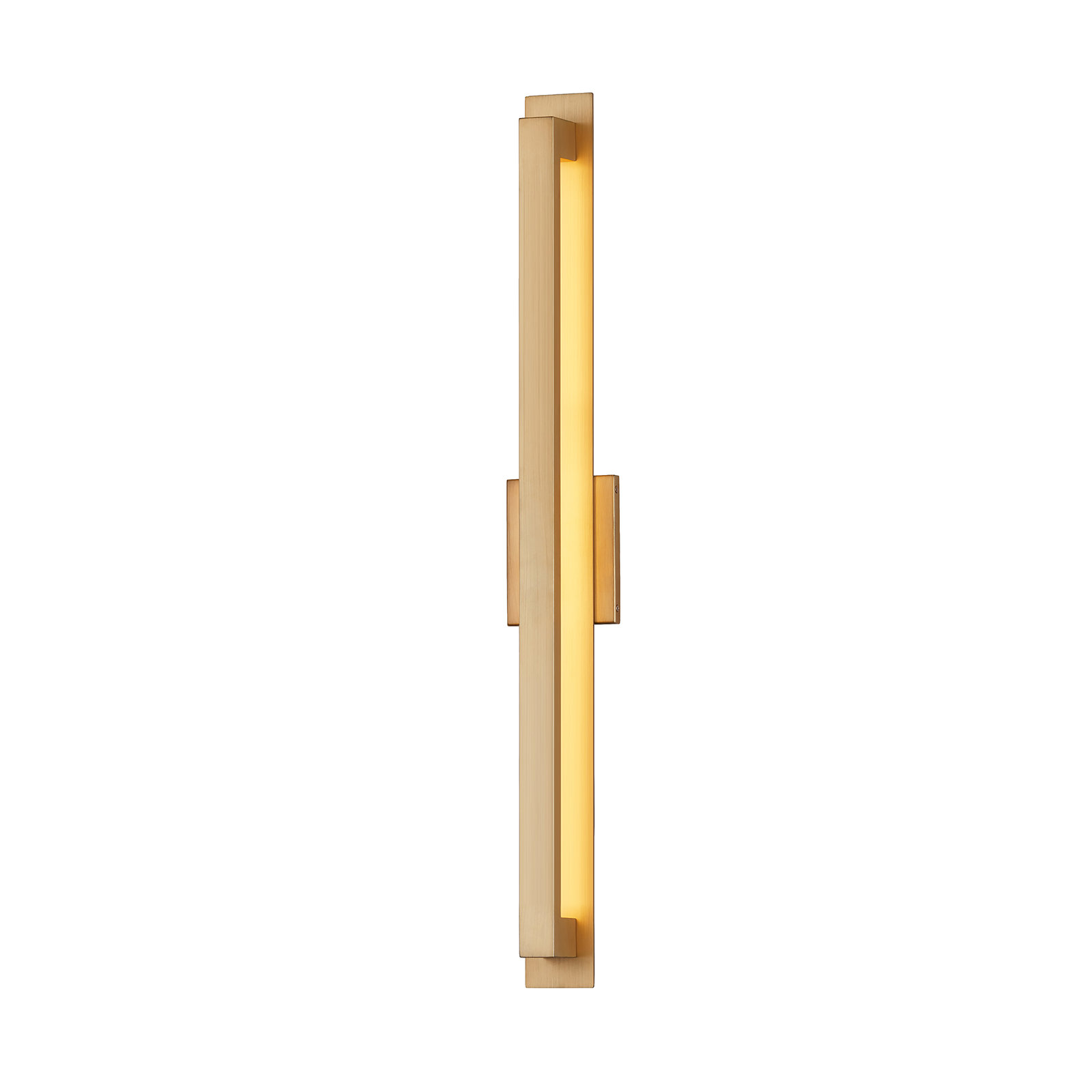 Gela Outdoor LED Wall Light, Burnished Gold, 36" H
