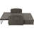 Wicker Rattan Double Chaise Lounge, 2-Person Reclining Daybed With Adjustable Back And Cushions, Free Furniture Protection Cover-395908263