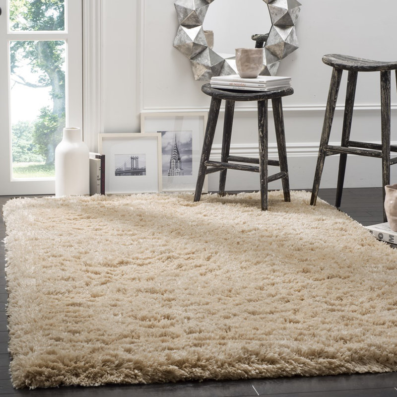 Tapis beige clair Hermina, Rectangle 5 pi 1 po x 7 pi 6 po