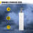 Single Vevor Cable Railing Post Level Deck Stair Post Without Holes Set
